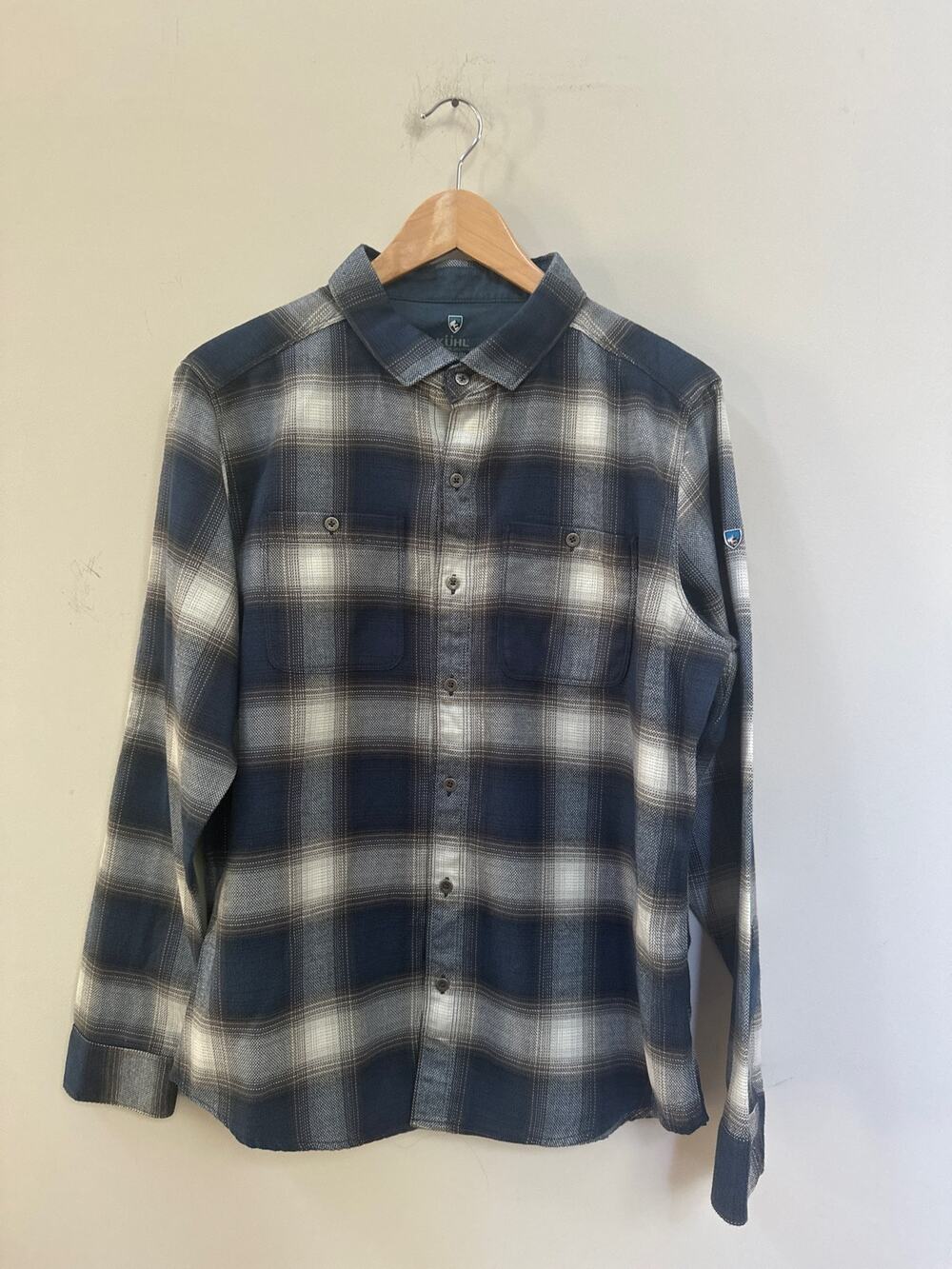 Duluth Trading Co Plaid Flannel Button Up Shirt Gorpcore Outdoor Camping Medium
